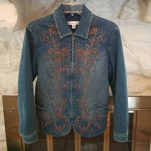 Decorative Stitched Jean Jacket